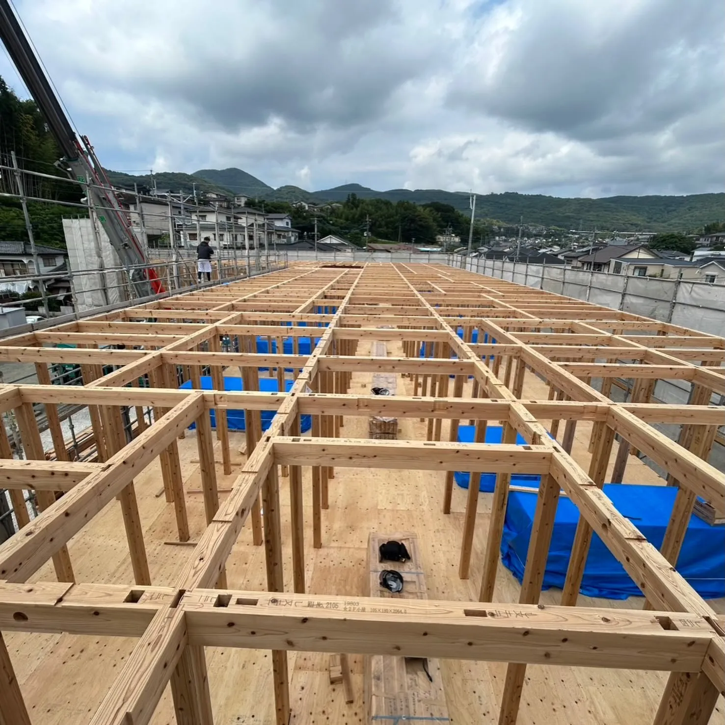 熊本西区にて計10日間の建て方工事..